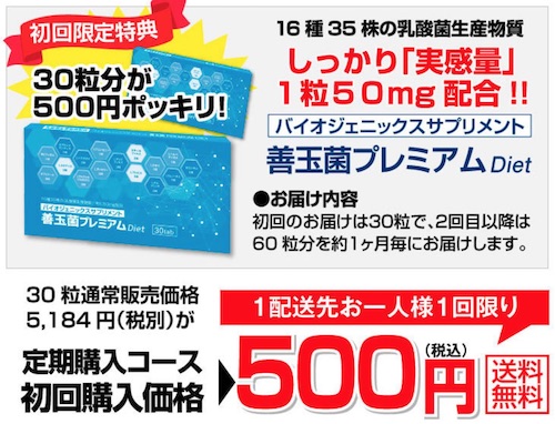 善玉菌プレミアムダイエット